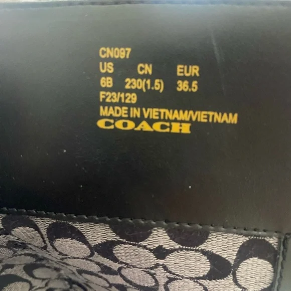 Coach C Logo Lug Sole Knee-High Boots – Size 6B / EU 36.5 – NWT - Picture 8 of 13